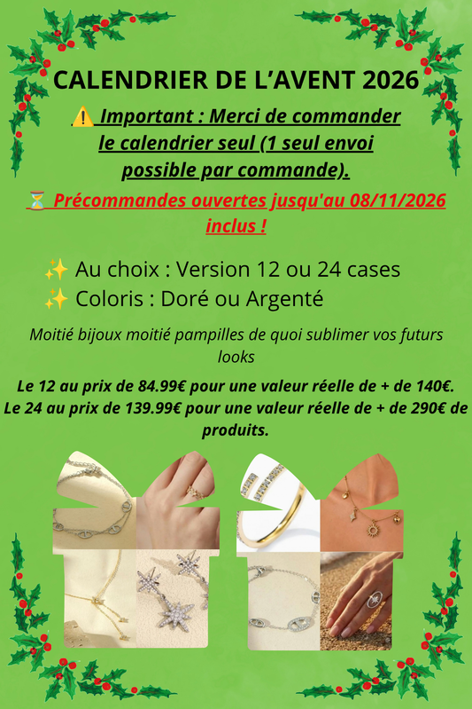 Calendrier de l'avent / PRE-COMMANDE / Livraison: A PARTIR DU 15 NOVEMBRE